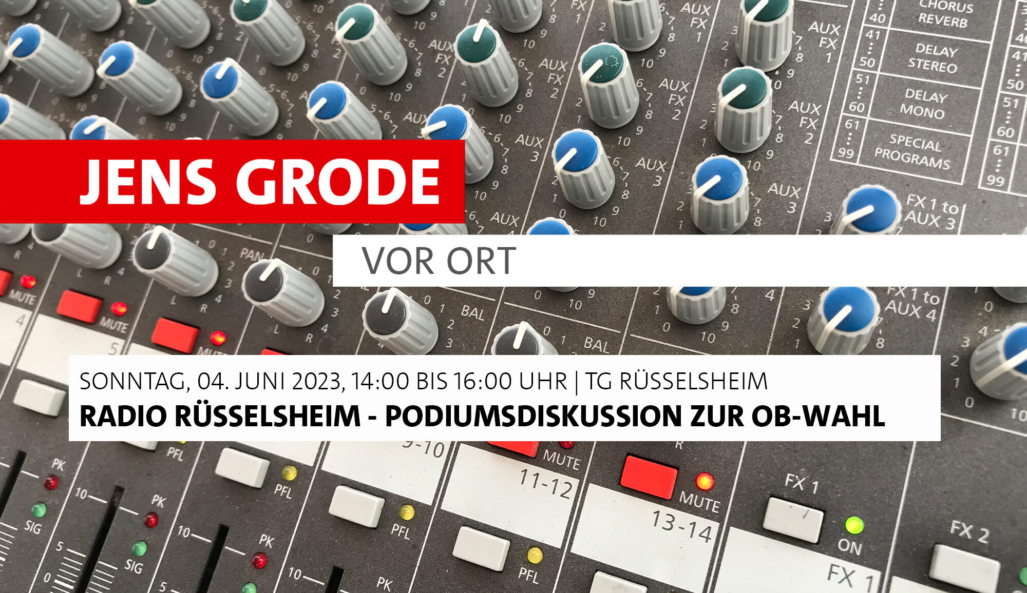 Radio Rüsselsheim - Podiumsdiskussion zur OB-Wahl