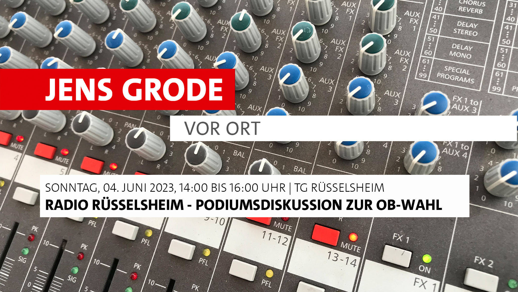 Radio Rüsselsheim - Podiumsdiskussion zur OB-Wahl
